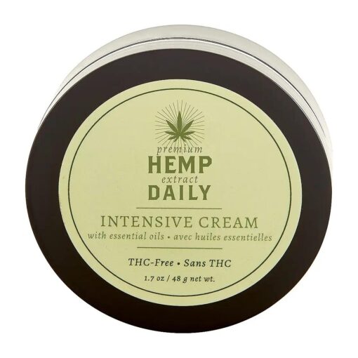 Earthly Body Intensive Cream - Topical Muscle, Knees, Joints, Back, Neck and Shoulder Rub - Organic Ingredients - 1.7 Ounces ( Classic Mint, Single )