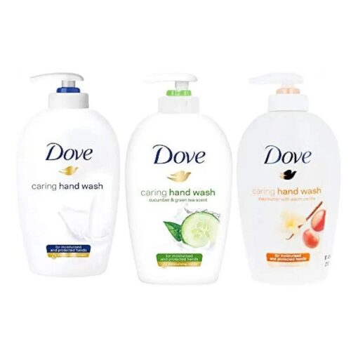 Dove Variety Pack Hand Wash- Shea Butter with Warm Vanilla, Deeply Nourishing and Cucumber & Green Tea, 8.45 Ounce