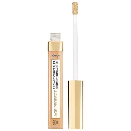 L'Oreal Paris Age Perfect Radiant Concealer with Hydrating Serum and Glycerin, Natural Beige