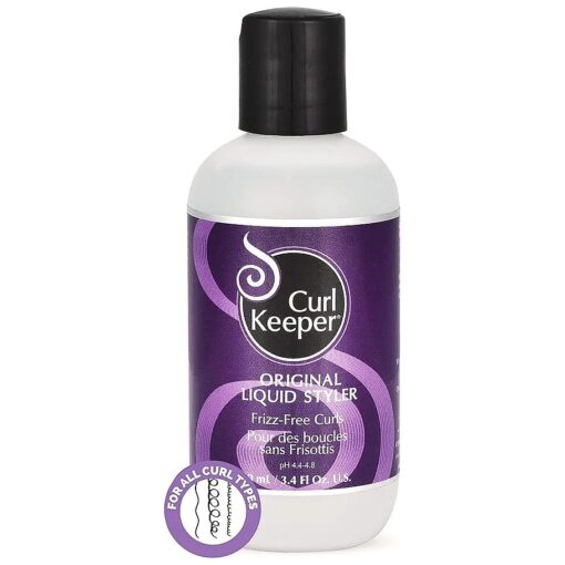 Original Curl Keeper Anti-Frizz Curl Defining Hair Styler ( 3 Oz ) - Lightweight Curl Definer Liquid Gel for All Weather Conditions - Wavy & Curly Hair Products for Women ( Cream Alternative )