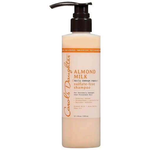 Carol 's Daughter Almond Milk Sulfate Free Shampoo with Almond Milk, Aloe Butter and Shea Oil for Extremely Damaged Hair, 12 fl oz