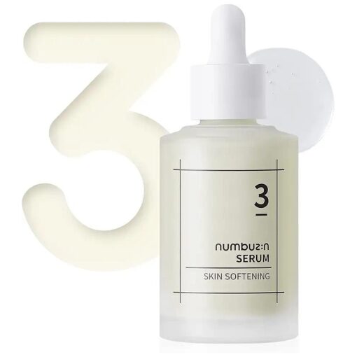 numbuzin No.3 Skin Softening Serum | Pore Care, Textured Skin, Bifida, Galactomyces, Niacinamide, Adenosine, Panthenol | Korean Skin Care for Face ( 1.69 Fl Oz )