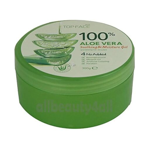 TOPFACE 100 % Aloe Vera Soothing & Moisture Gel 300g,10.58 oz ( Made in Korea )