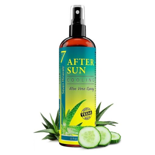 NEW Cooling After Sun Spray with Aloe Vera - For Skin & Face with Instant Sunburn Relief, Unlike Regular Aftersun Lotion, Ours Is Made From Freshly Cut Texas Aloe, With Cucumber & Vitamin E ( 12 Fl Oz )