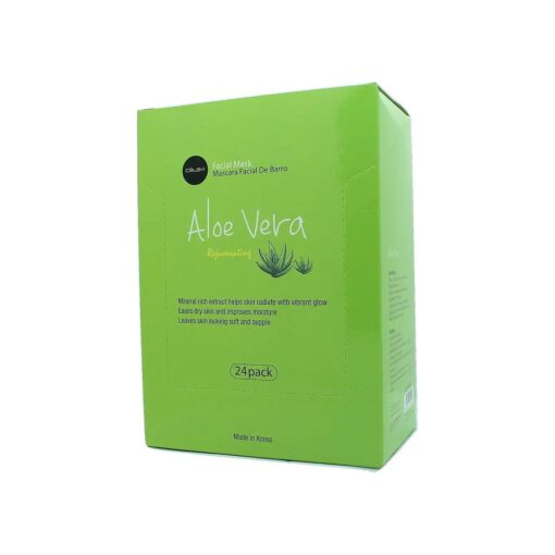 Celavi Essence Facial Mask Paper Sheet Korea Skin Care Moisturizing 24 Pack ( Aloe Vera )