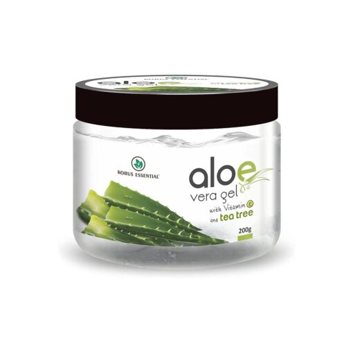 Pure Aloe Vera Gel With Vitamin E and Tea Tree | For Skin and Hair - 200g Pack