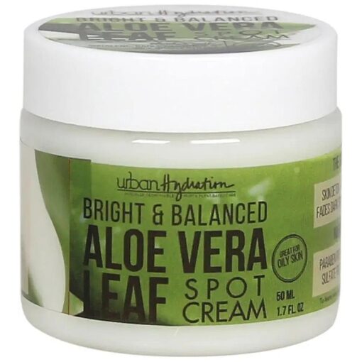 Urban Hydration Bright & Balanced Aloe Vera Leaf Spot Cream | Fights Acne, Detoxes and Smooths Skin, Anti-Aging Benefits For All Skin Types | 1.7 Fl Ounces