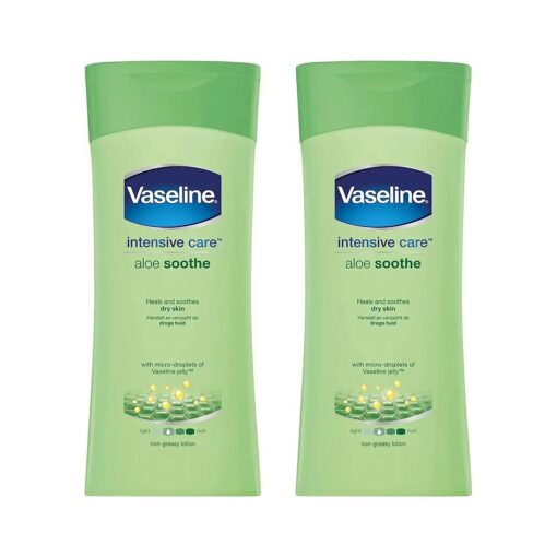 Vaseline Intensive Care Aloe Soothe Lotion 400Ml - Pack of 2