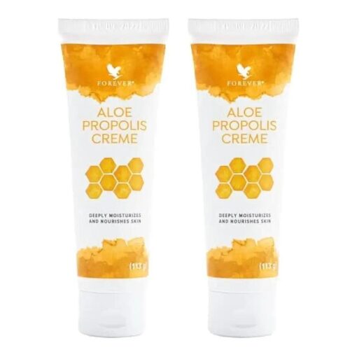 Forever Living - Aloe Propolis Creme - Skin Nourishment with Aloe Vera & Bee Propolis - Moisturizing Cream with Vitamins A, E, and C - 4 oz ( 2 Pack )