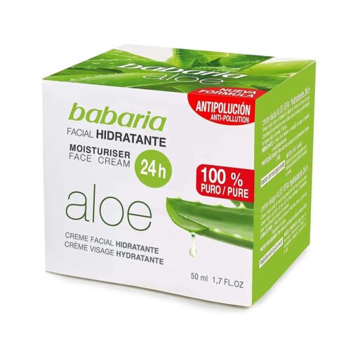 Babaria Natural Aloe Vera 24hr Moisturising Face Cream 50ml