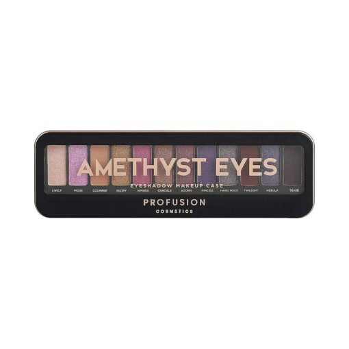 Profusion Cosmetics Pro Makeup Case Amethyst Eyes Eyeshadow Palette