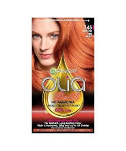 Olia Bold Ammonia Free Permanent Hair Color ( Packaging May Vary ), 7.45 Intense Fire Ruby, Red Hair Dye, Pack of 1