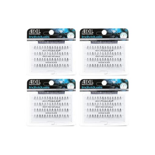 Ardell False Eye Lashes Individuals Medium Black 4 Pack