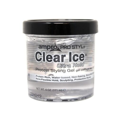 U/S Ampro Prot Clr Gel Size 6.0 Beauty Enterprises Ampro Clear Ice Protein Styling Gel 6oz