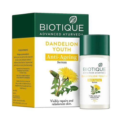 Biotique Bio Dandelion Visibly Ageless Serum For All Skin Type, 40 ml