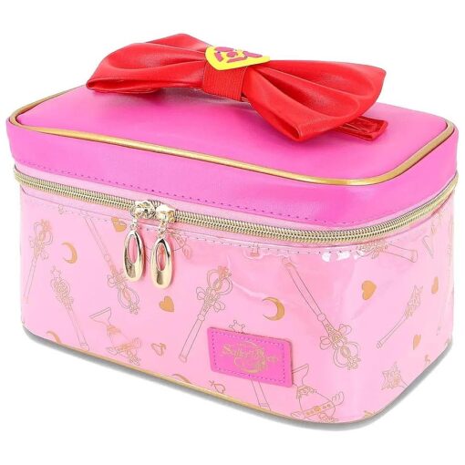 Anime Cosmetic Bag for Women Waterproof Makeup Bag Travel Organizer Case Storage Bag Pink Medium