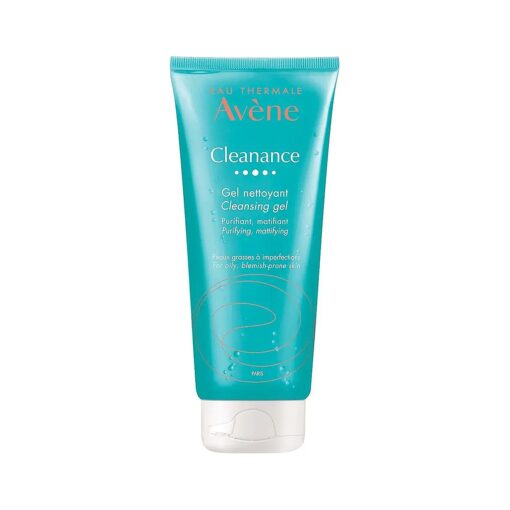 Eau Thermale Avene Cleanance Cleansing Gel Soap Free Cleanser for Acne Prone, Oily, Face & Body, Alcohol-Free