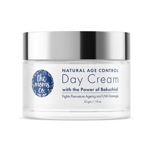 The Moms Co. Natural Age Control Day Face Cream with Bakuchiol ( Natural Retinol ), Anti Wrinkle Cream, Fine Lines & Sun Protection, Anti Aging Day Cream for Women & Men ( 50gm )