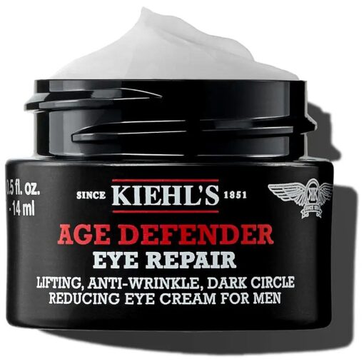 Kiehl 's Age Defender Eye Repair, Anti-Aging Eye Cream for Men, Lift, Firm and Visibly Reduce Dark Circles and Crow 's Feet, Instantly Brightens, Paraben-free, Fragrance-free - 0.5 fl oz