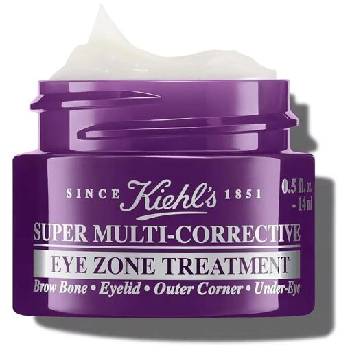 Kiehl 's Super Multi-Corrective Eye Cream, Anti-Aging Cream that Lifts Brow Bone Area, Smooths and Firms Eye Lids, Bilberry Seed Extract and Collagen Peptide for Tighter and Smoother Looking Skin