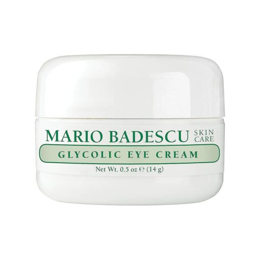 Mario Badescu Glycolic Eye Cream Anti Aging Skin Care for Fine Lines and Wrinkles, Overnight Eye Moisturizer with Vitamin E, AHA and Cocoa Butter for Combination or Dry Skin, 0.5 Ounce ( Pack of 1 )