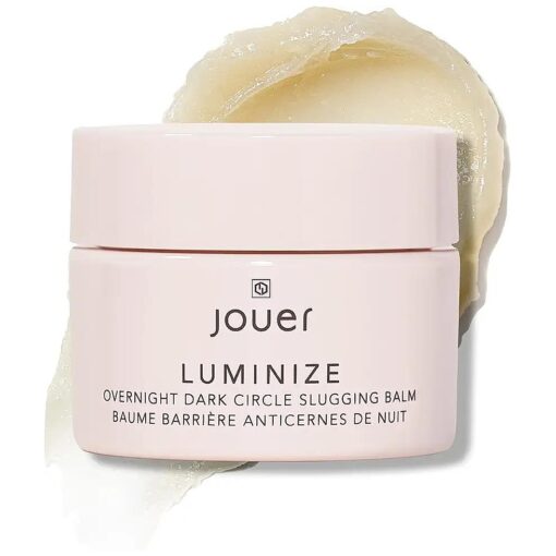 Jouer Luminize Overnight Dark Circle Slugging Balm - Fragrance Free, Caffeine Eye Cream, Overnight Eye Treatment, Brightening Eye Balm, Paraben Free, Gluten & Cruelty Free