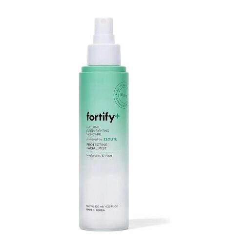 Fortify Hydrating Facial Mist Spray with Hyaluronic Acid & Aloe - Dermatologist Tested - Protecting & Anti-Aging - Fragrance & Alcohol-Free, Cruelty-Free - All Skin Types - Made in Korea -130ML/4.39Oz