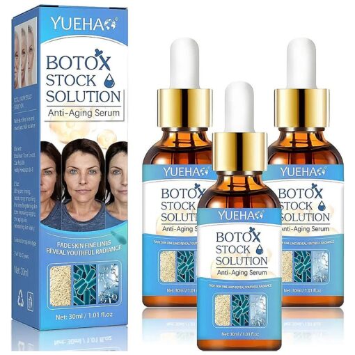 Botox Stock Solution Facial Serum | Botox Face Serum Anti Instant Face Lift Cream for Women, Aging Serum for Face for Reduce Fine Lines, ( Yuhao Botox 3 Box )