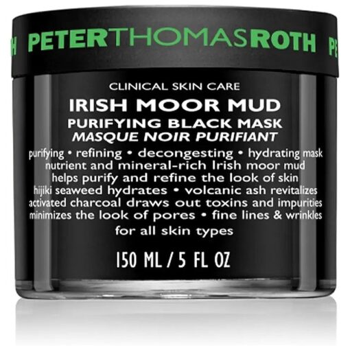 Peter Thomas Roth | Irish Moor Mud Purifying Black Mask | Decongesting Facial Mask, Helps Reduce the Look of Pores, Fine Lines and Wrinkles 5 Fl Oz ( Pack of 1 )