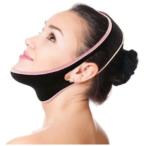 Alayna ( TM ) V Line Face Slimming Mask Chin Lifting Belt Sagging Skin Double Chin Reducer Face Lift V Shaped Contour Strap Reusable Anti-Wrinkle Chin Up Patch