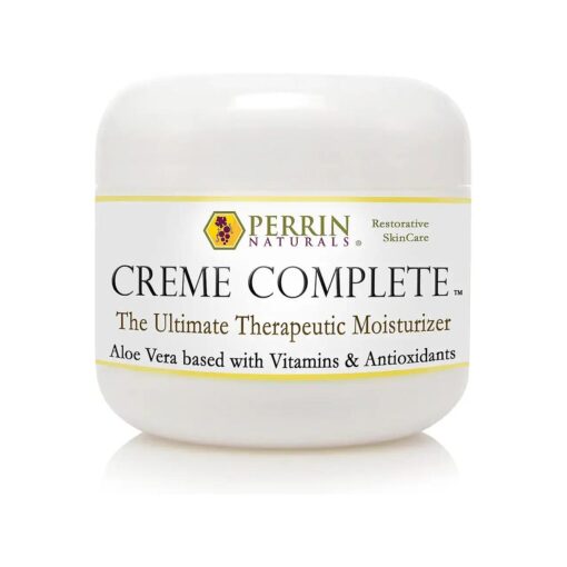 Creme Complete- All Natural, Restorative & Anti-Aging skin care, A Corrective Moisturizer for Sun Damage, Lichen Sclerosus, Rosacea, Eczema, Psoriasis, Actinic Keratosis, and Wrinkles .