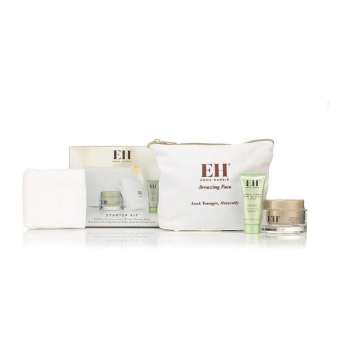 Emma Hardie Starter Kit, Moringa Cleansing Balm, Dual-Action Cleansing Cloths, and Midas Touch Cream - Cleansing Balm, Makeup Remover Cloths and Anti Aging Cream