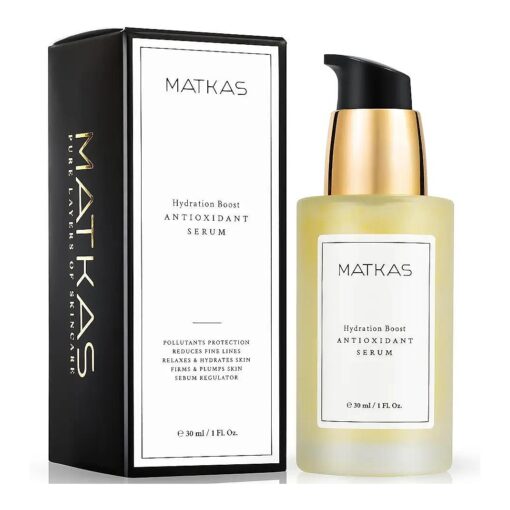 MATKAS Korean Niacinamide Serum for Face Antioxidant Ampoule - for Excess Oil, Large Pores, Uneven Skin Tone, Dullness - Centella Asiatica + Ceramides + Vitamin E + Hyaluronic Acid + Beta-Glucan