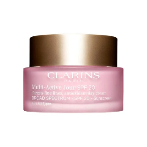 Clarins Multi-Active Day Cream SPF 20 | Anti-Aging Moisturizer | UVA/UVB Protection | Minimizes Fine Lines | Boosts Radiance