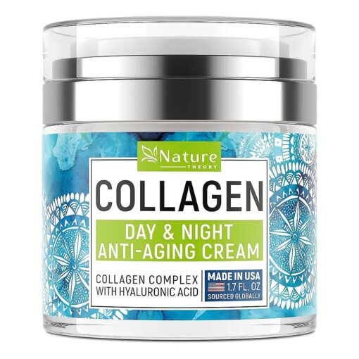 Face Moisturizer Collagen Retinol Cream with Hyaluronic Acid - Day & Night Cream - Skin Tightening Cream for Face - Anti Aging Face Cream - 1.7oz