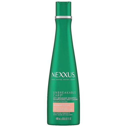 Nexxus Unbreakable Care Anti-Breakage Shampoo With Keratin, Collagen, Biotin For Fine And Thin Hair Sulfate Free Shampoo 13.5 oz