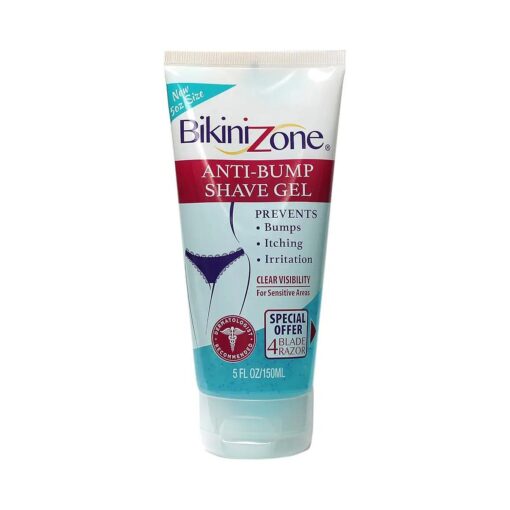 Bikini Zone Shave Gel Anti-Bumps, 4 Ounce ( 2 Pack )