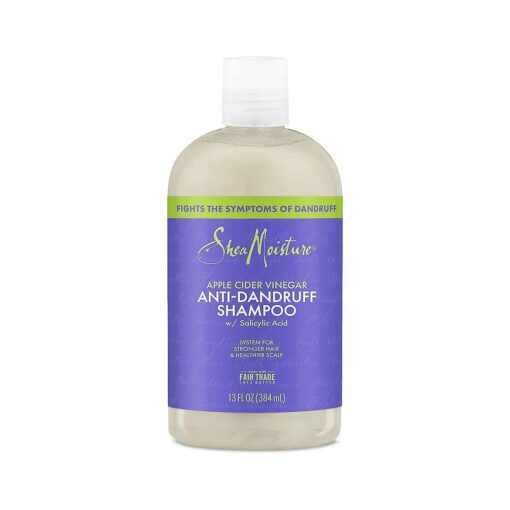 SheaMoisture Hair Care System Anti-Dandruff Shampoo For Stronger Hair & Healthier Scalp Shampoo Formulated With Apple Cider Vinegar And Fair Trade Shea Butter 13oz