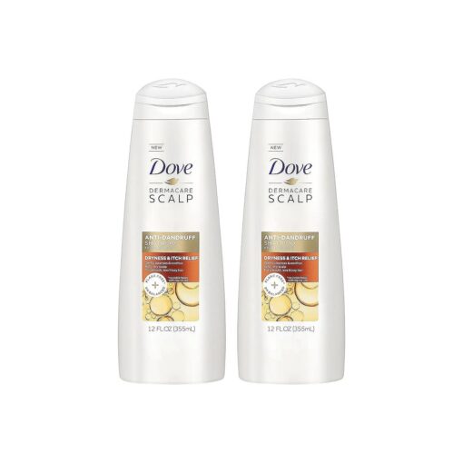 Dove Dermacare Scalp - Anti-Dandruff Shampoo - Dryness & Itch Relief - 12 Fl Oz ( Pack of 2 )