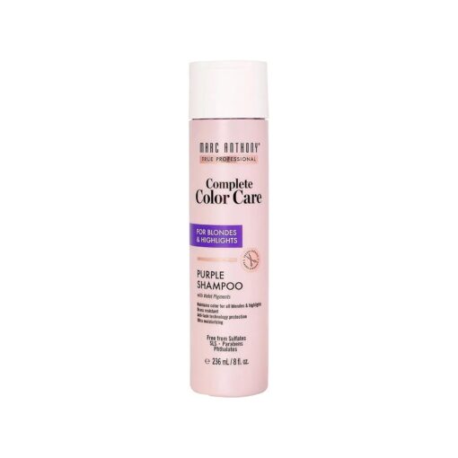 Marc Anthony Complete Color Care Purple Shampoo for Blondes & Highlights, 8 Ounce ( Packaging May Vary )