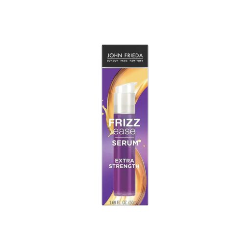 John Frieda Frizz Ease Extra Strength Hair Serum, Nourishing Hair Oil for Frizz Control, Heat Protectant with Argan & Coconut Oils, 1.69 fl oz