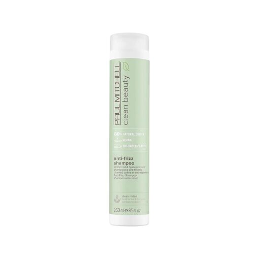 Paul Mitchell Clean Beauty Anti-Frizz Shampoo, Smoothes Hair, Calms Frizz, For Textured, Frizz-Prone Hair, 8.5 fl, oz .