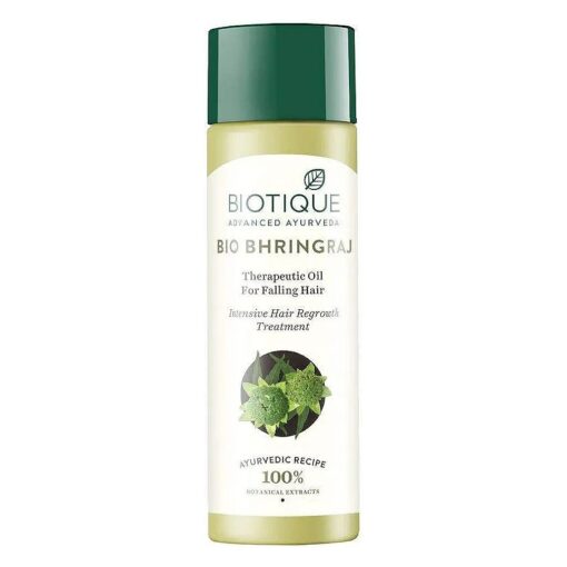 Biotique Bio Bhringraj Therapeutic Oil for Falling Hair - 120ml/ 1Pack I Supports Normal Hair Growth I Helps Repair Damaged Hair