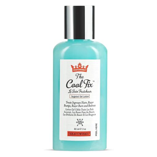 Shaveworks The Cool Fix Aftershave for Women : Pubic Hair Removal, Razor Bumps, Razor Burns, Ingrown Hair Treatment - After Shaving Post Waxing Bikini Area Moisturizing Skin Care Gel 2 Fl Oz