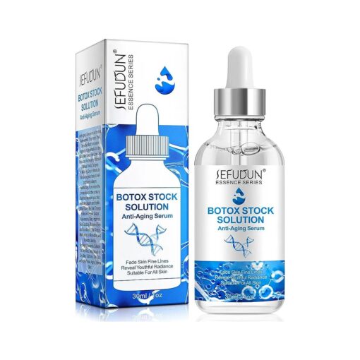 Botox Stock Solution Facial Serum 1 Fl Oz, Botox Stock Anti Aging Serum For Face, Instant Face Tightening Botox, Reduce Fine Lines, Wrinkles, Boost Skin Collagen, Hydrate & Plump Skin