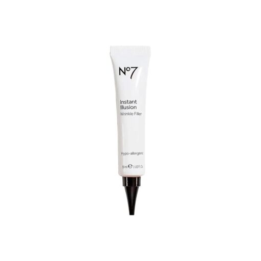 No7 Instant Illusion Wrinkle Filler - Smoothes + Blurs Fine Lines and Wrinkles - Anti-Wrinkle Treatment - Younger Looking Skin Anti-Aging Serum ( 1oz )