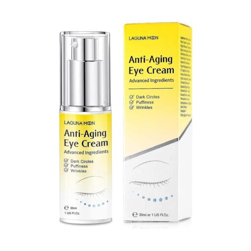 Lagunamoon Advanced Repair Eye Cream - Anti-Aging, Natural, Under Eye Cream - Hyaluronic Acid for Dark Circles, Puffiness, Fine Lines, Wrinkles - for All Skin Types ( 30mL / 1 Fl Oz )