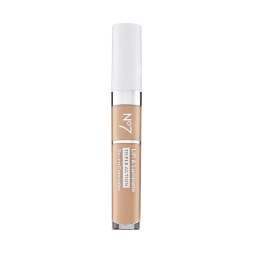 No7 Lift & Luminate Triple Action Serum Concealer - Light Medium - Anti Aging Liquid Concealer Makeup for Blemishes & Dark Circles - Medium to Full Coverage Concealer for Face ( 8ml )