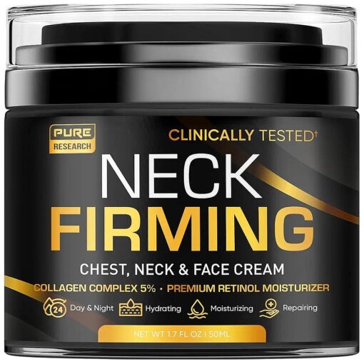 Firming Cream for Saggy or Turkey Neck - Collagen & Retinol to Tighten & Moisturize Skin - Anti Aging Neck & Decollete Cream