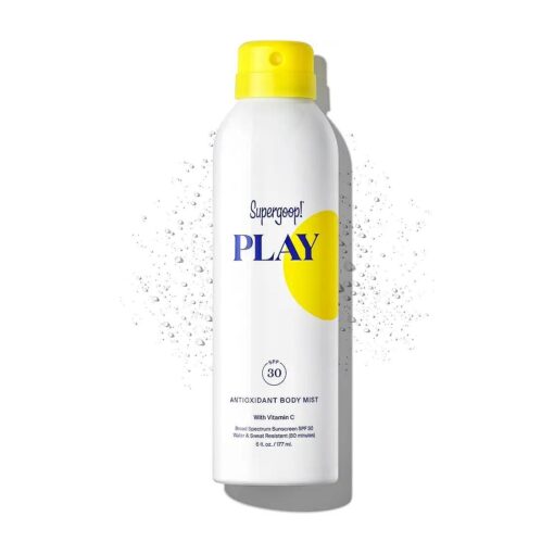 PLAY SPF 30 Antioxidant Body Mist w/ Vitamin C, 6 fl oz - Broad Spectrum Sunscreen Spray for Sensitive Skin - Clean Ingredients - Great for Active Days